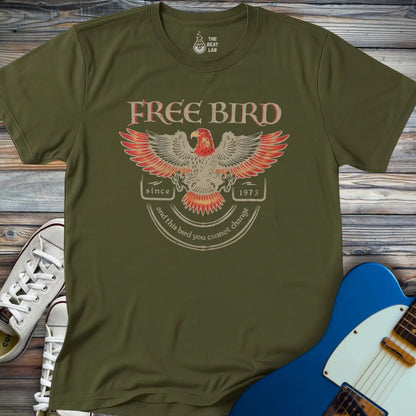 Free Bird T-shirt - Military Green / S - T-Shirt