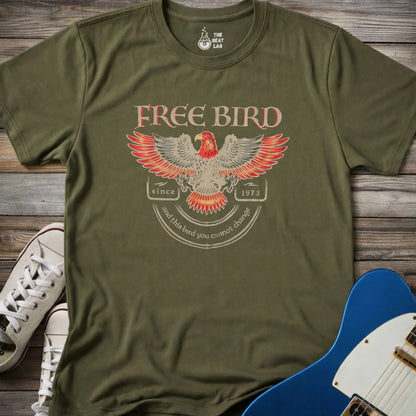Free Bird T-shirt - Military Green / S - T-Shirt