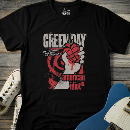 Green Day American Idiot T-shirt - Black / S - T-Shirt