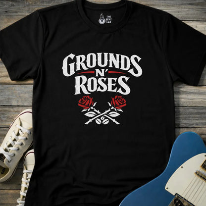 Ground N’ Roses T-shirt - Black / S - T-Shirt