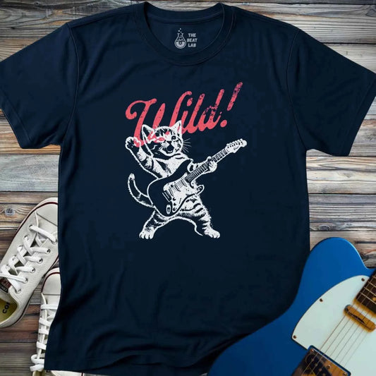 Guitar Cat Wild T-shirt