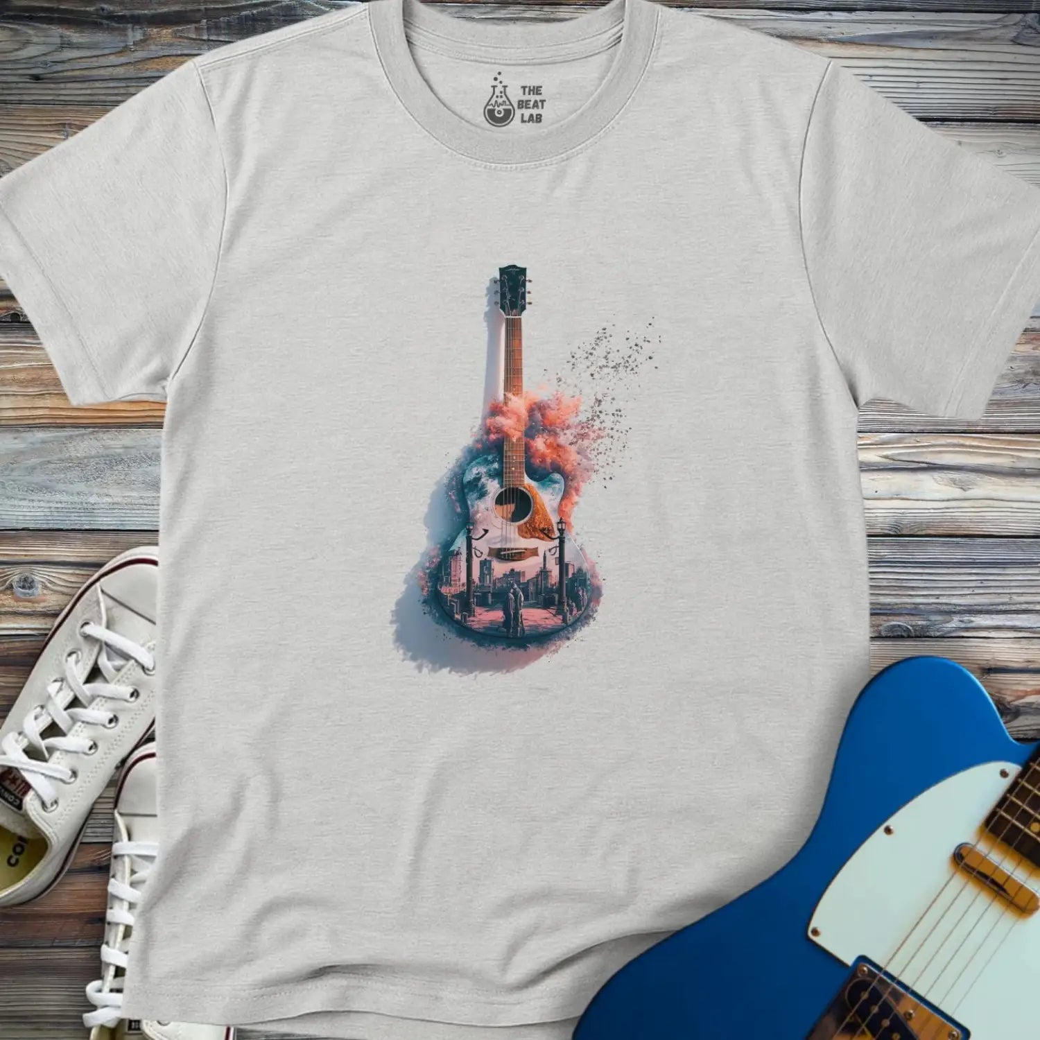 Guitar City T-shirt - Sport Grey / S - T-Shirt