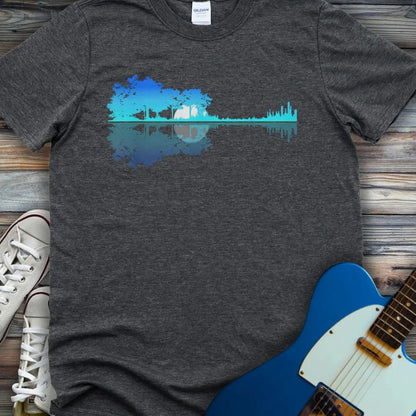 Guitar Forest (II) T-shirt - Dark Heather Grey / S - T-Shirt