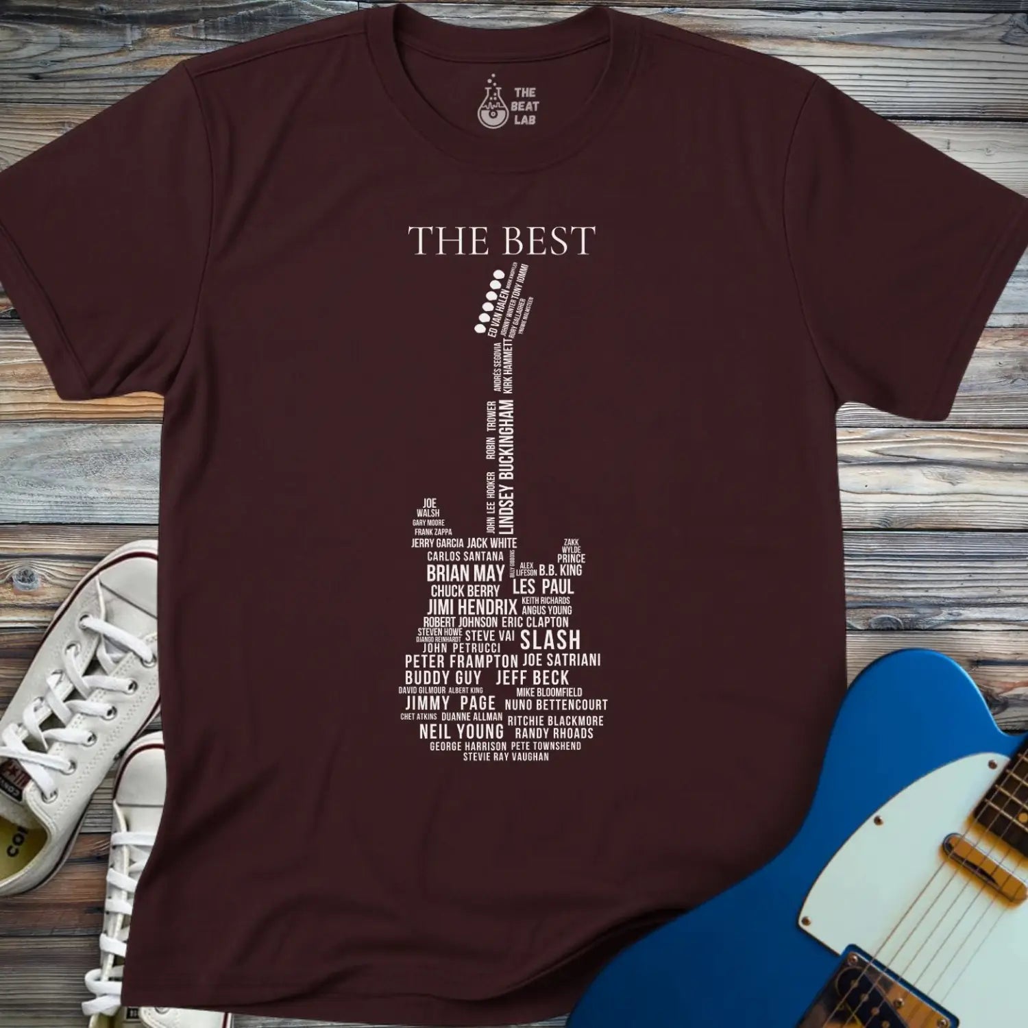 Guitar Legends T-shirt - Dark Chocolate / S - T-Shirt