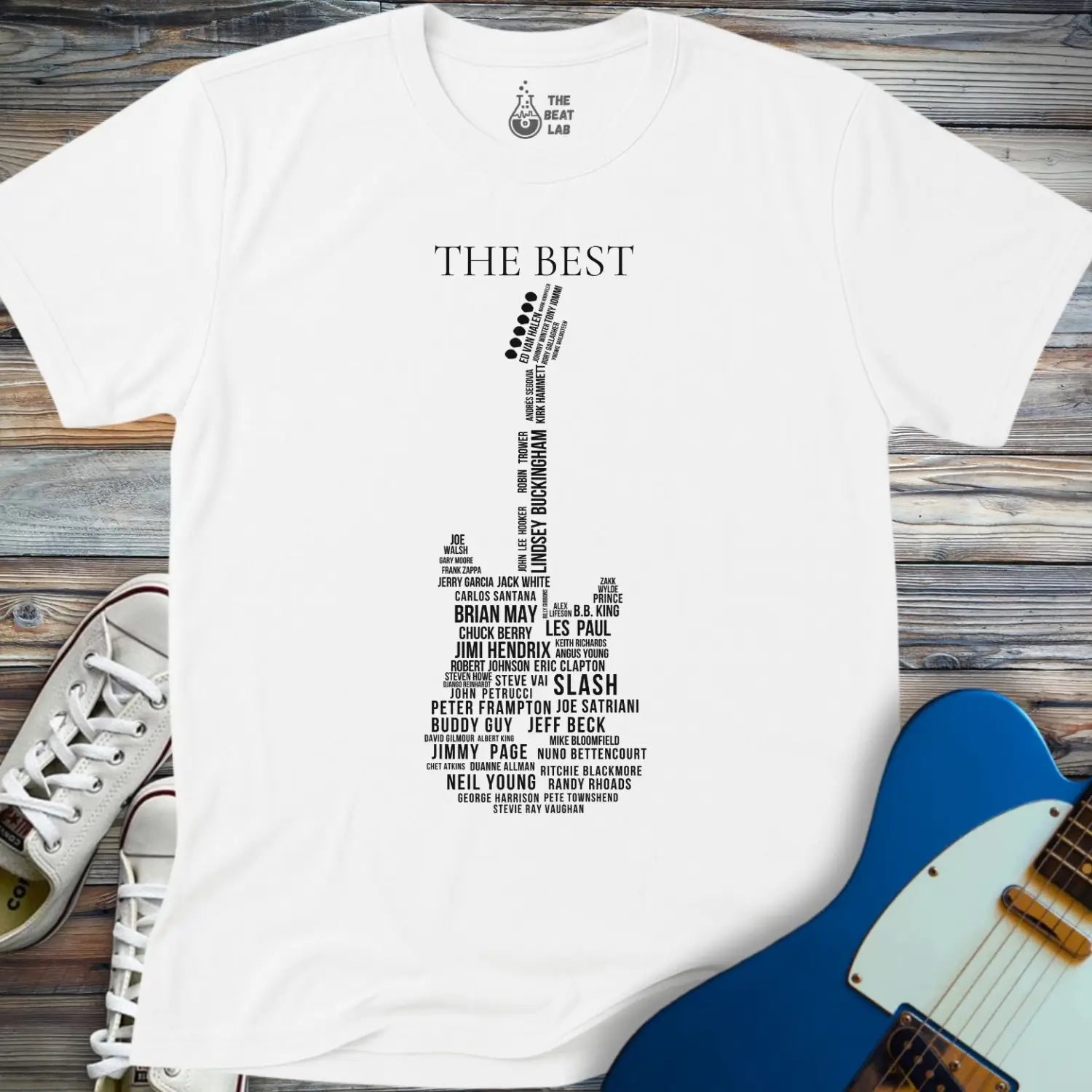 Guitar Legends T-shirt - White / S - T-Shirt