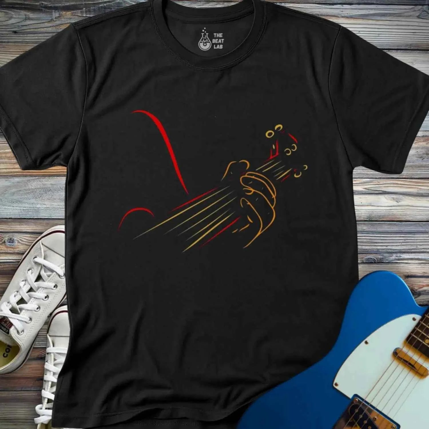 Guitar Line Art T-shirt