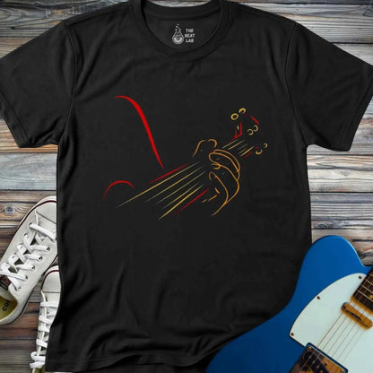Guitar Line Art T-shirt