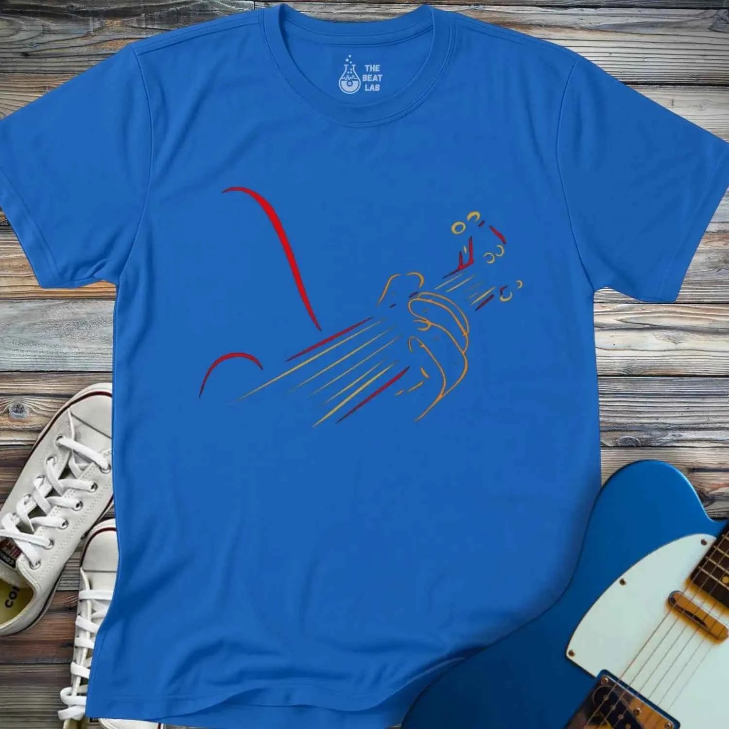Guitar Line Art T-shirt