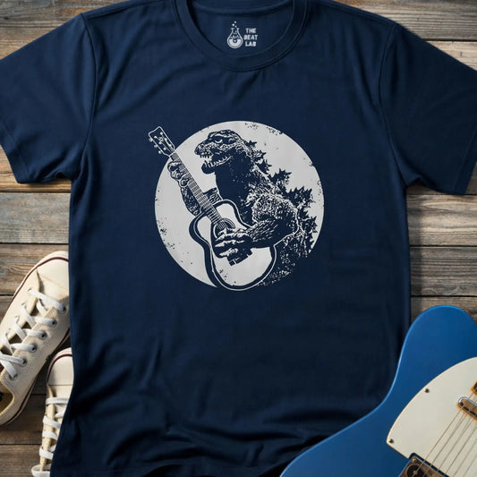 Guitar Rex T-shirt - Navy / S - T-Shirt