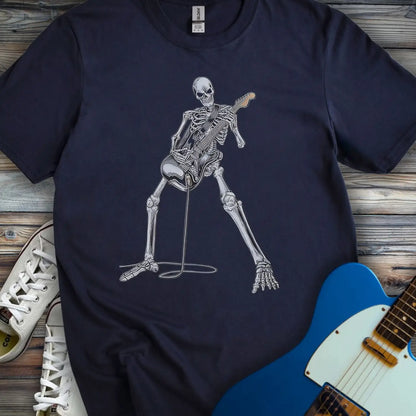Guitar Skeleton T-shirt Navy