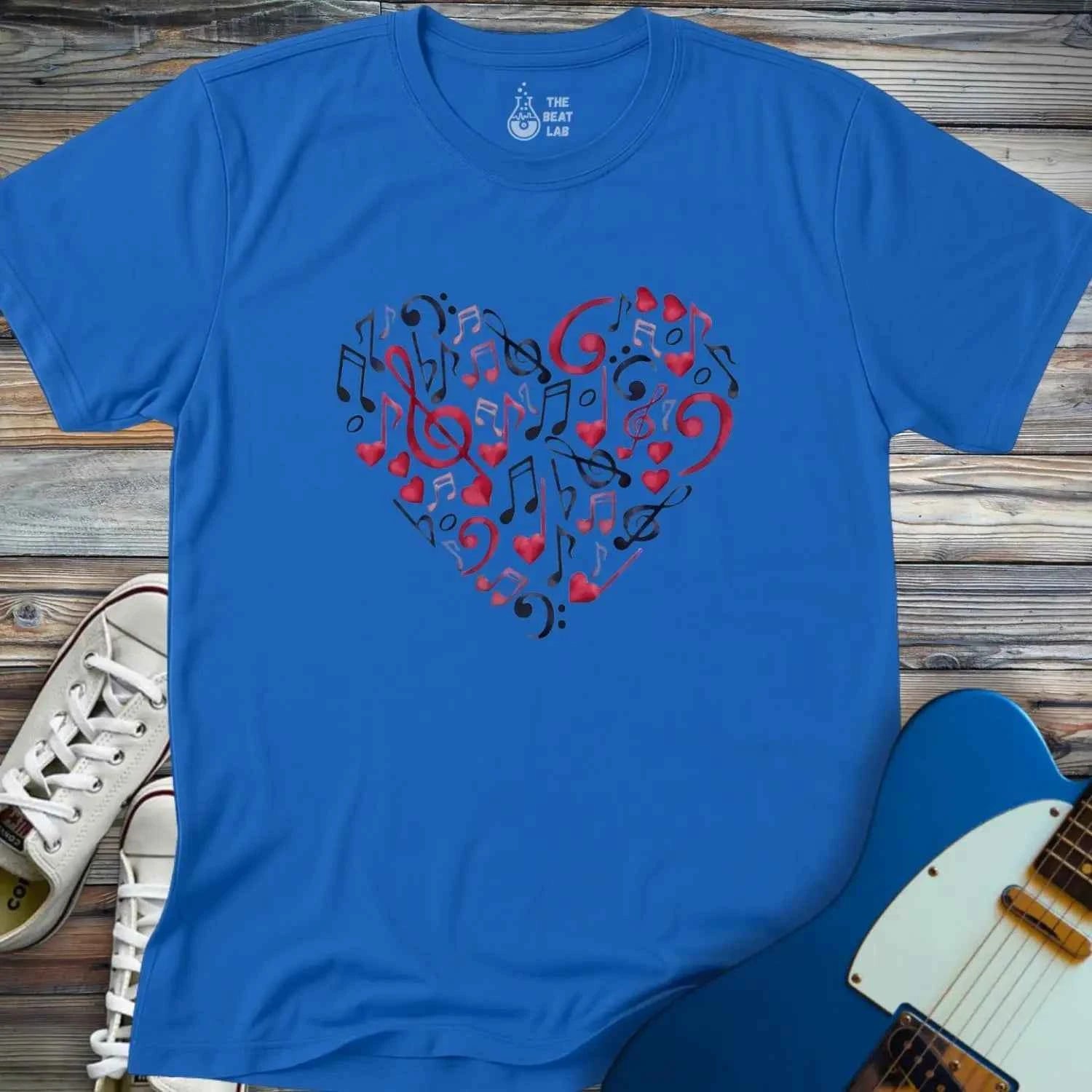 Heart of Musical Notes T-shirt