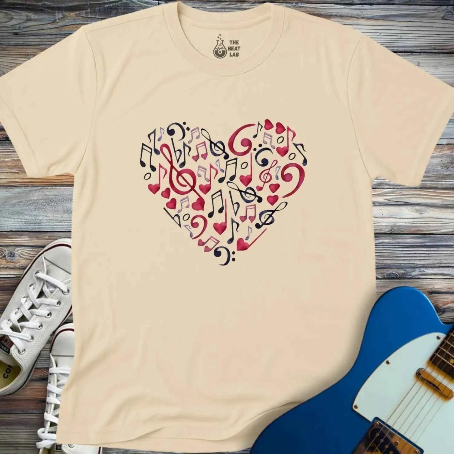 Heart of Musical Notes T-shirt