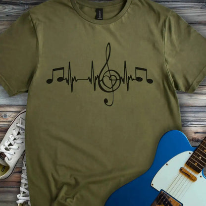 Heartbeat in G T-shirt Military Green