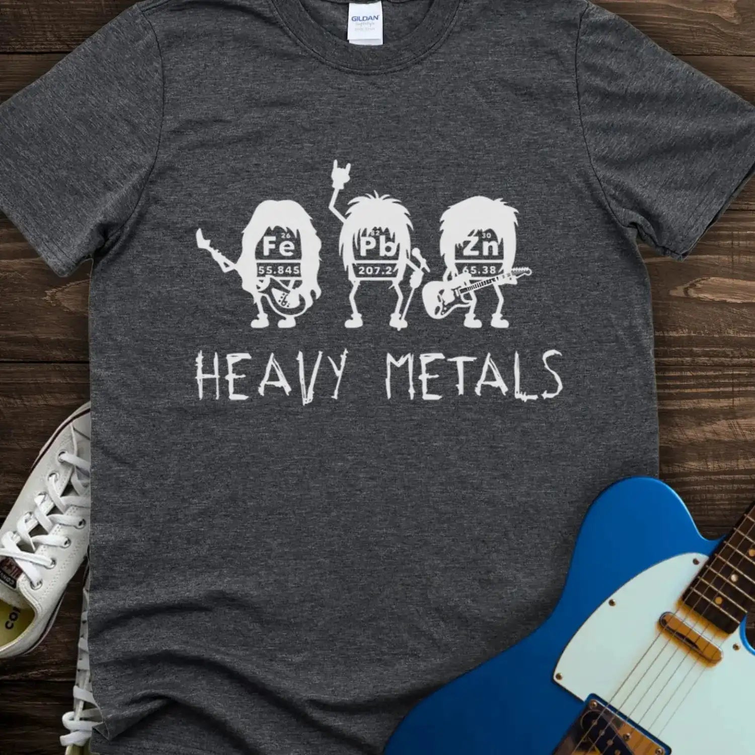 Heavy Metal T-shirt Dark Heather Grey