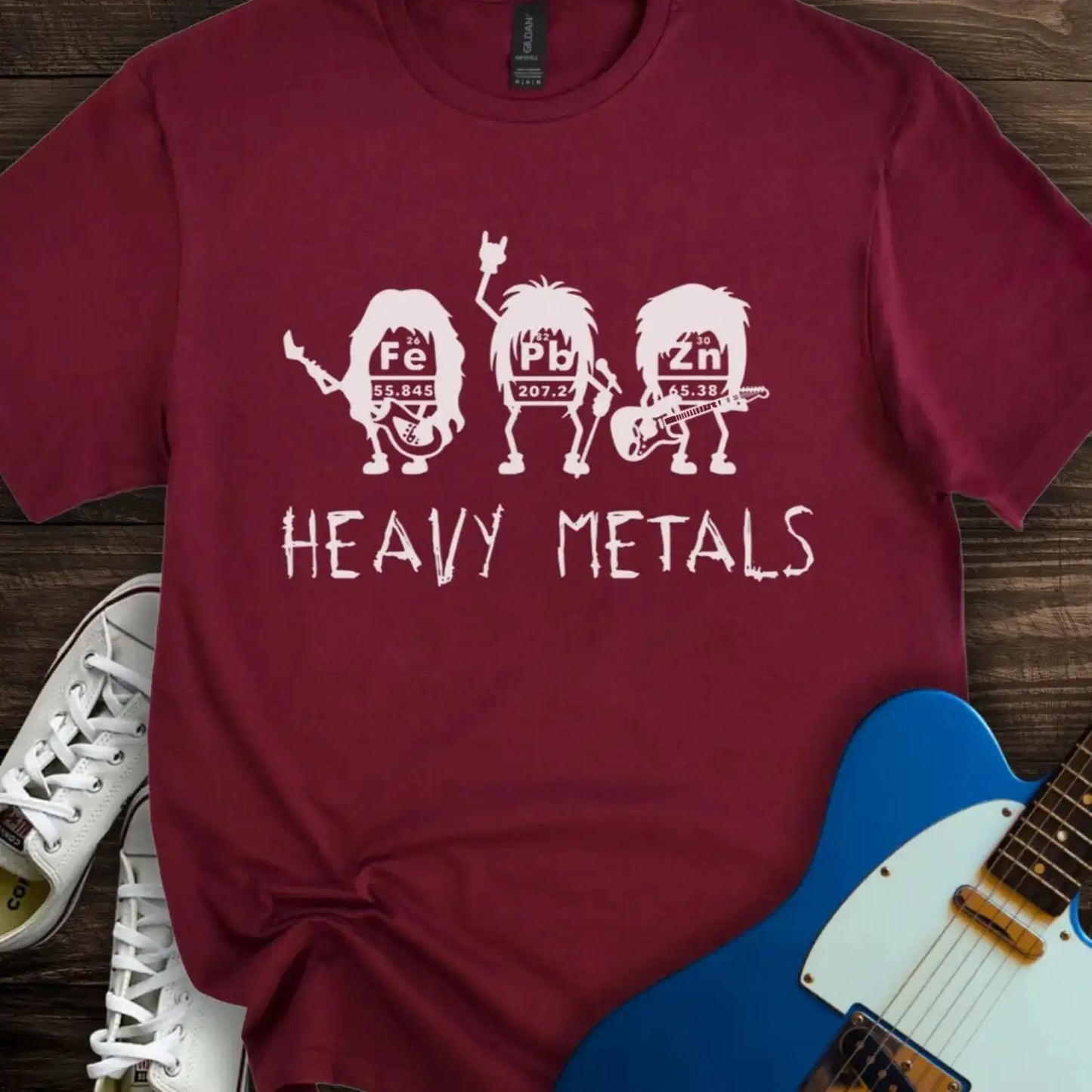 Heavy Metal T-shirt Maroon