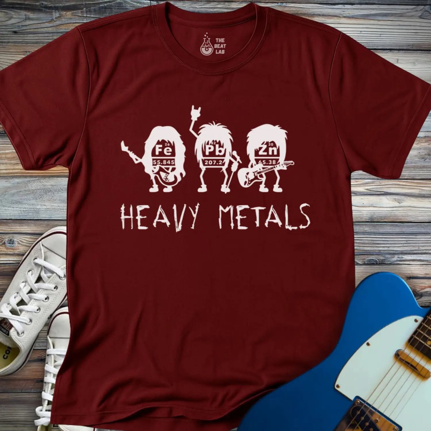 Heavy Metal T-shirt - Maroon / S - T-Shirt