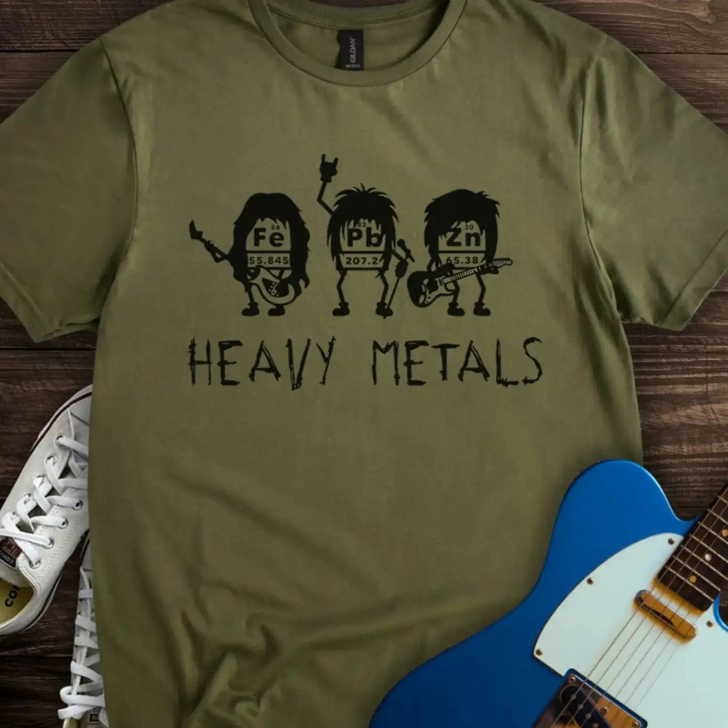 Heavy Metal T-shirt Military Green