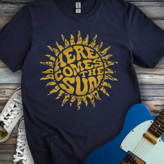 Here Comes the Sun T-shirt Navy