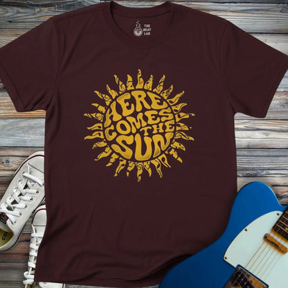 Here Comes the Sun T-shirt - Dark Chocolate / S - T-Shirt