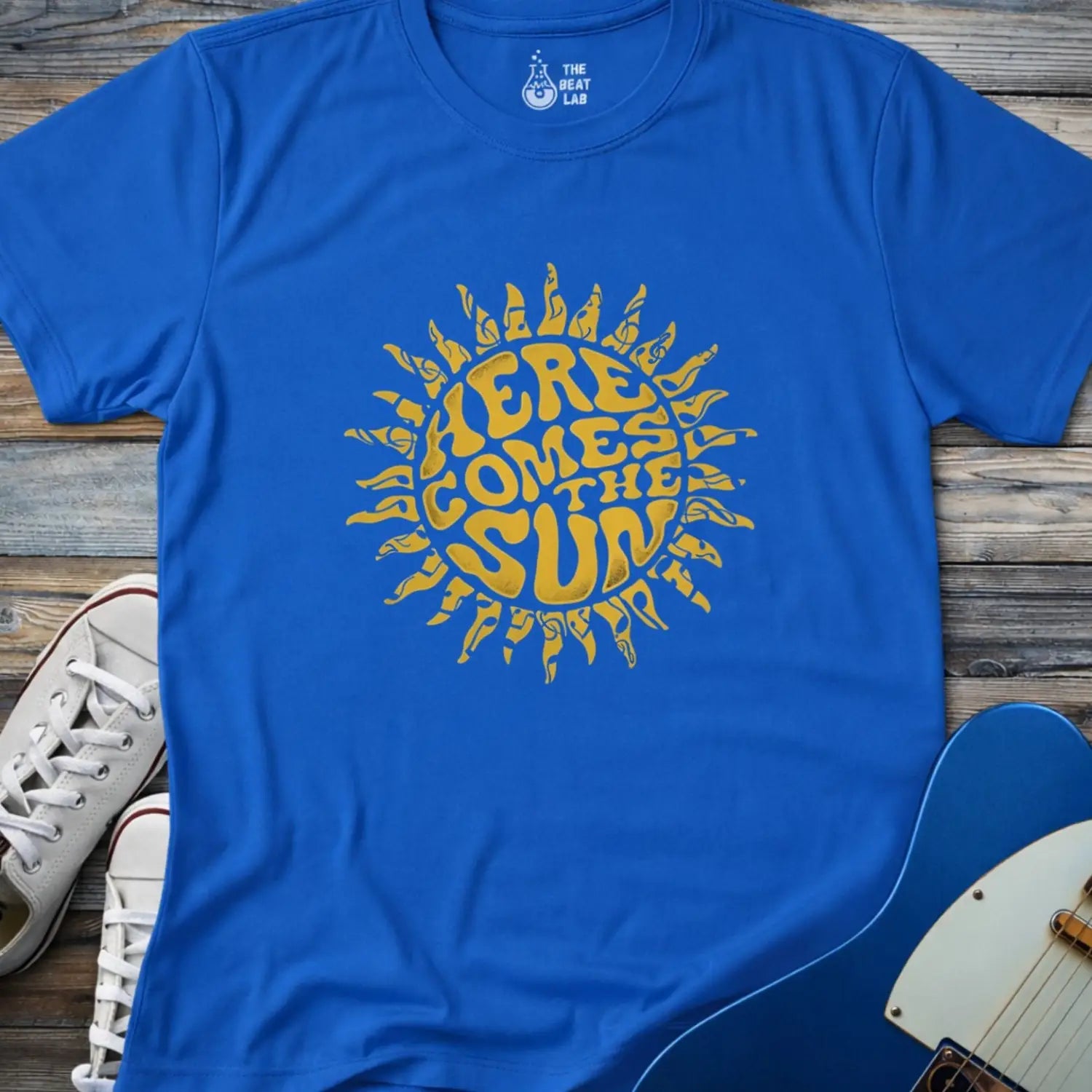Here Comes the Sun T-shirt - Royal / S - T-Shirt