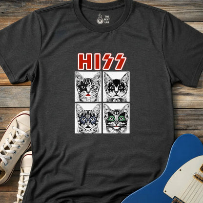 Hiss T-shirt - Dark Heather Grey / S - T-Shirt