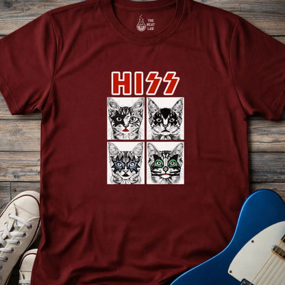 Hiss T-shirt - Maroon / S - T-Shirt