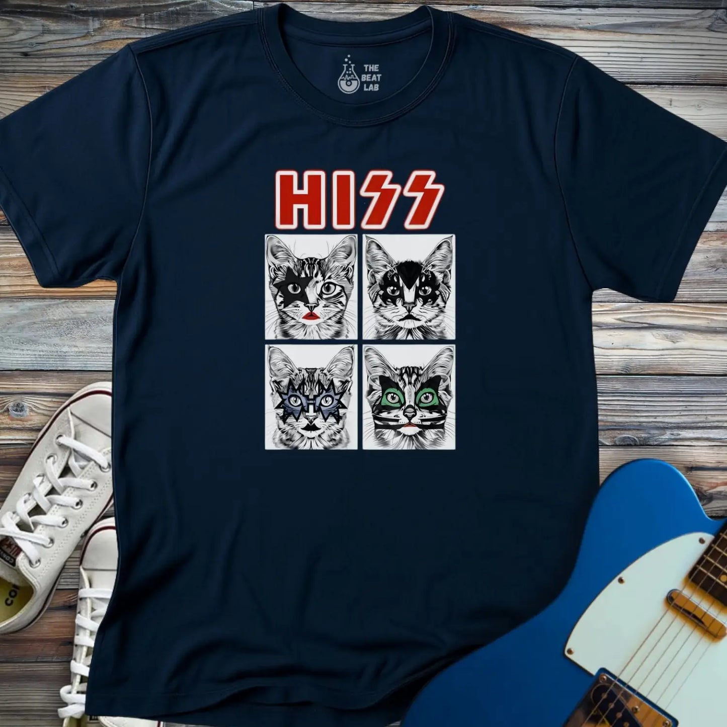 Hiss T-shirt - Navy / S - T-Shirt