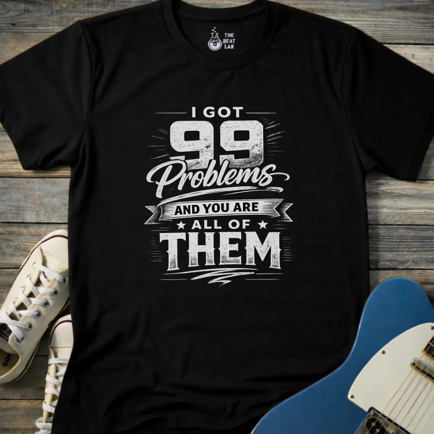 I Got 99 Problems (I) T-shirt - Black / S - T-Shirt