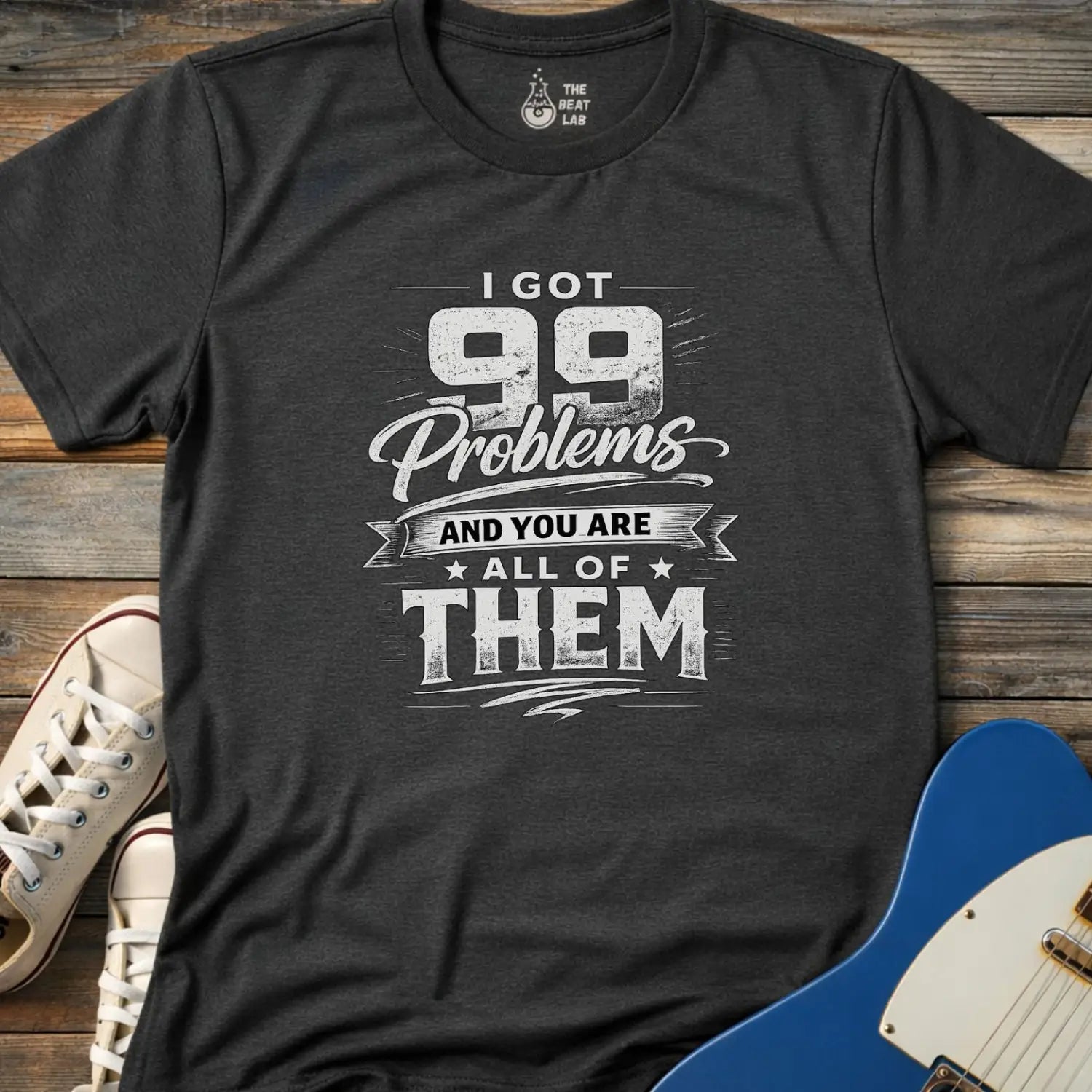 I Got 99 Problems (I) T-shirt - Dark Heather Grey / S - T-Shirt