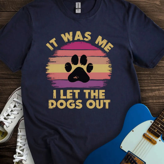 I Let The Dogs Out (II) T-shirt Navy