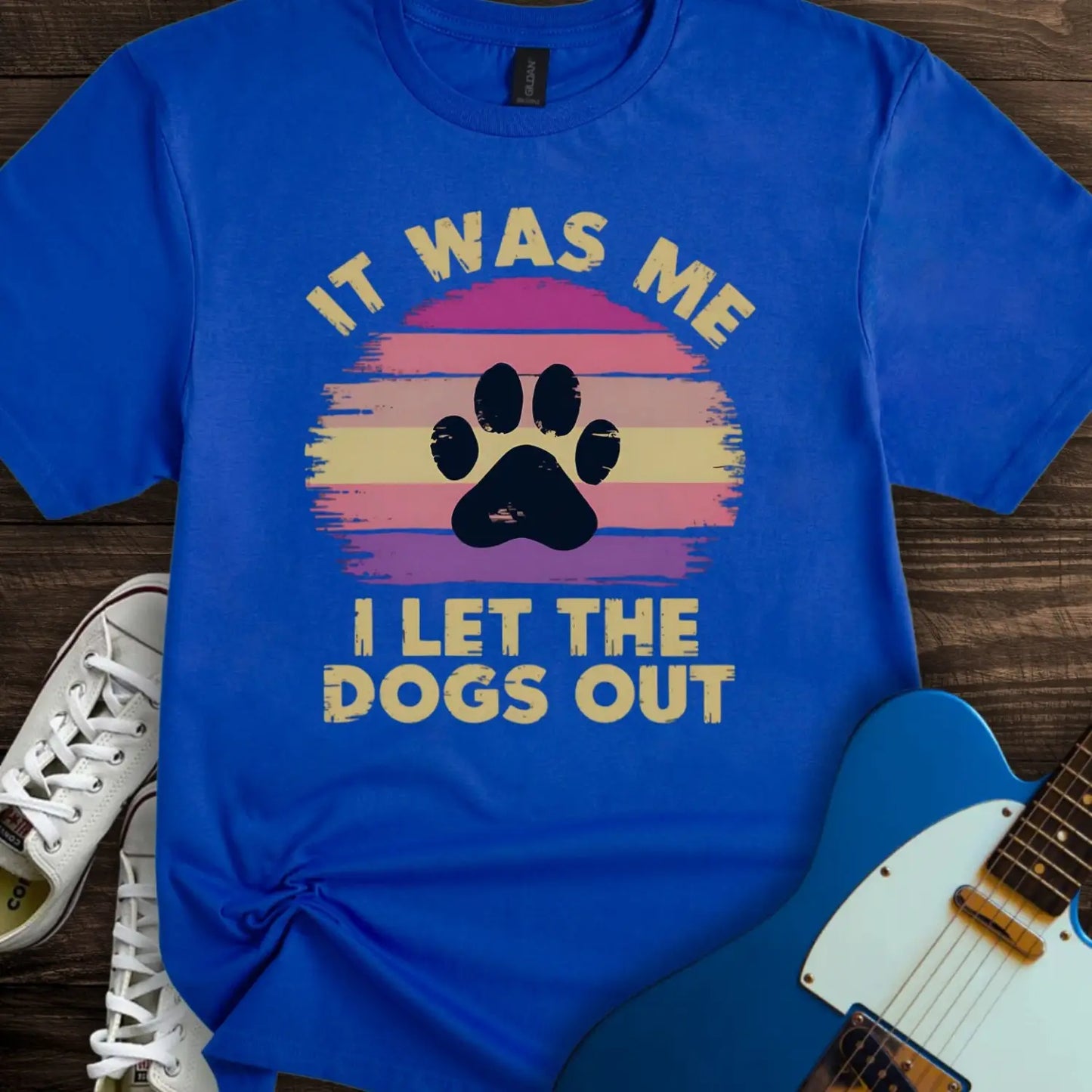 I Let The Dogs Out (II) T-shirt Royal