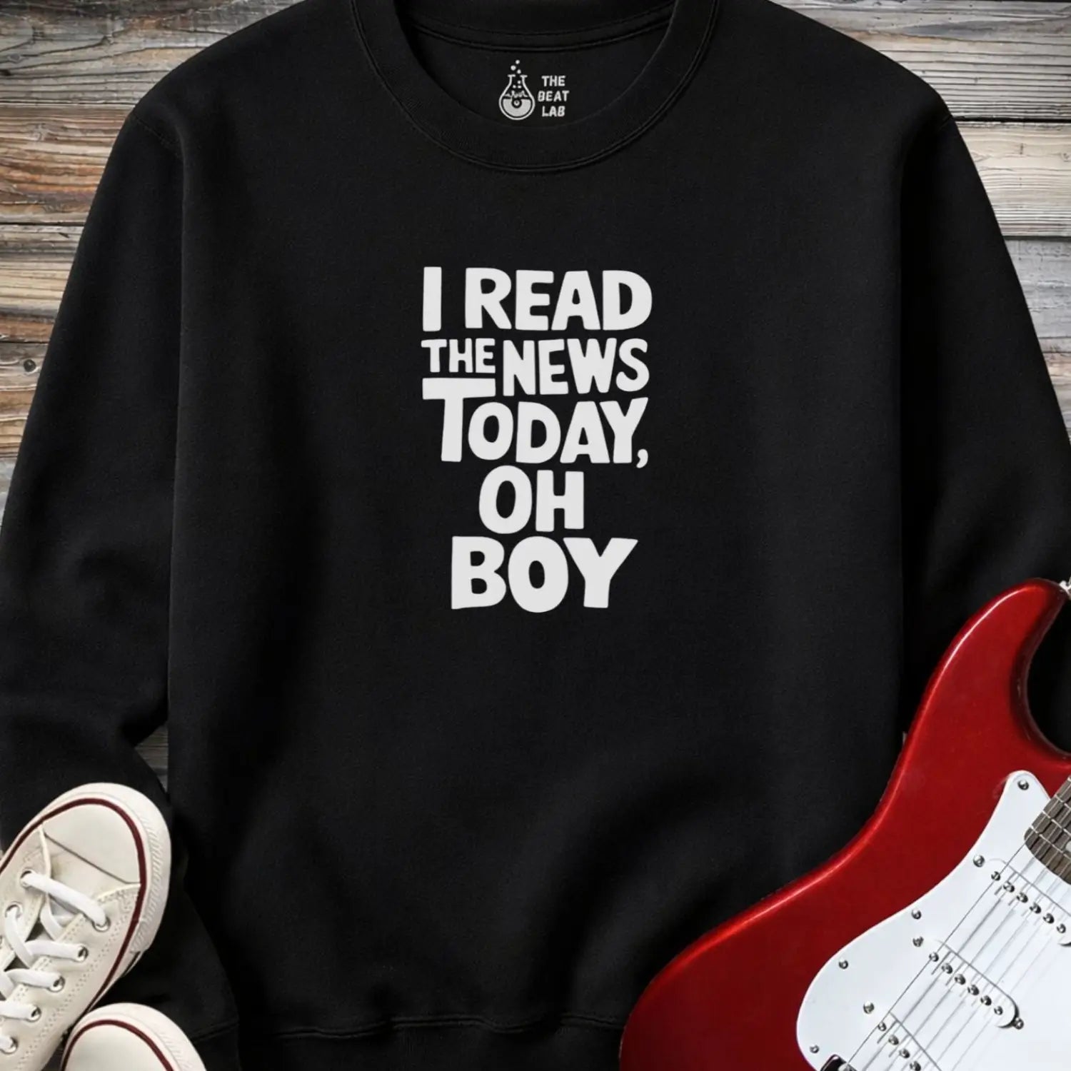I Read the News Today Sweatshirt - Black / S - Sweatshirt