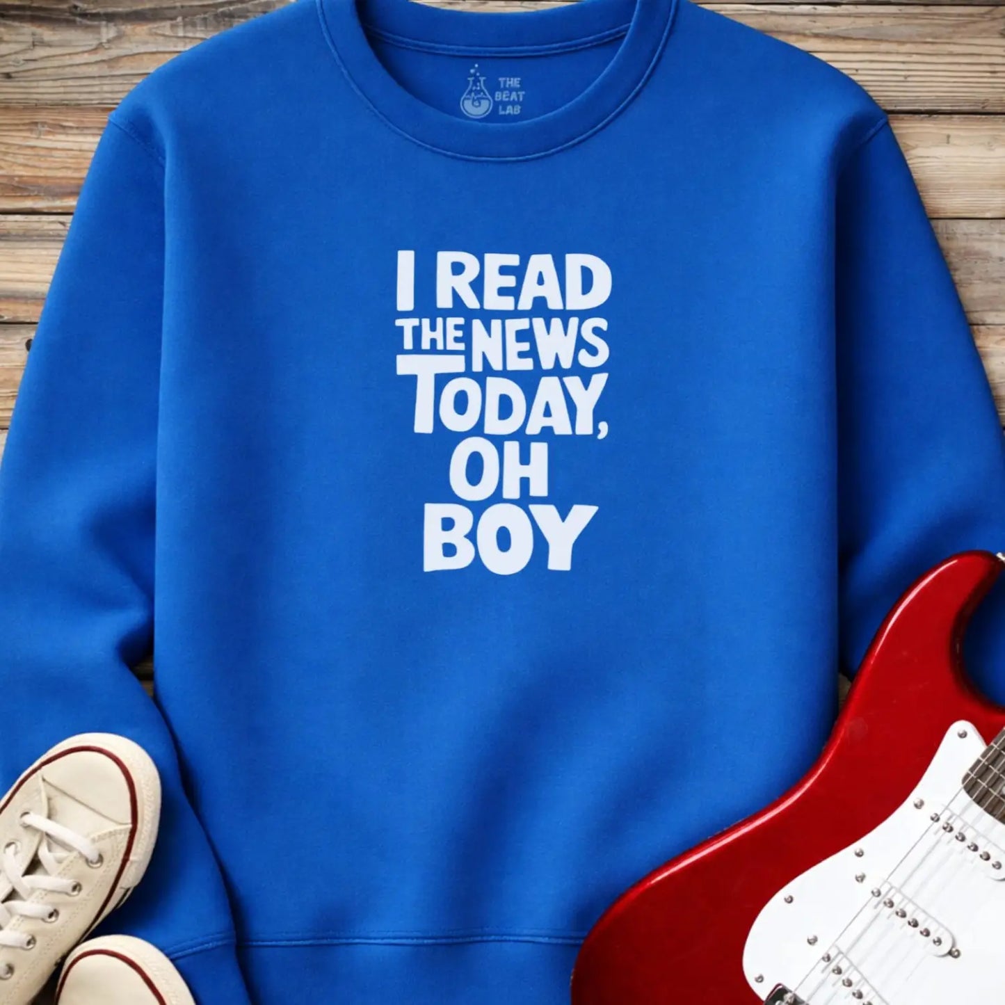 I Read the News Today Sweatshirt - Royal / S - Sweatshirt