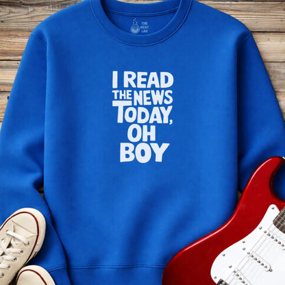 I Read the News Today Sweatshirt - Royal / S - Sweatshirt
