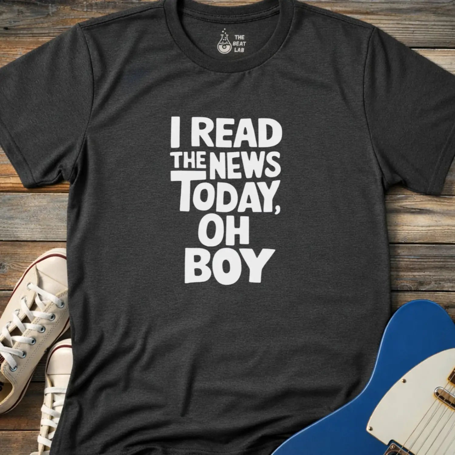 I Read the News Today T-shirt - Dark Heather Grey / S - T-Shirt