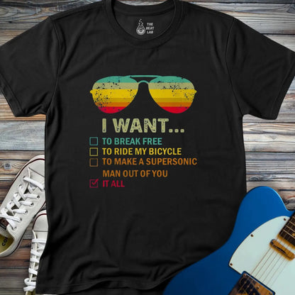 I want... T-shirt - Black / S - T-Shirt