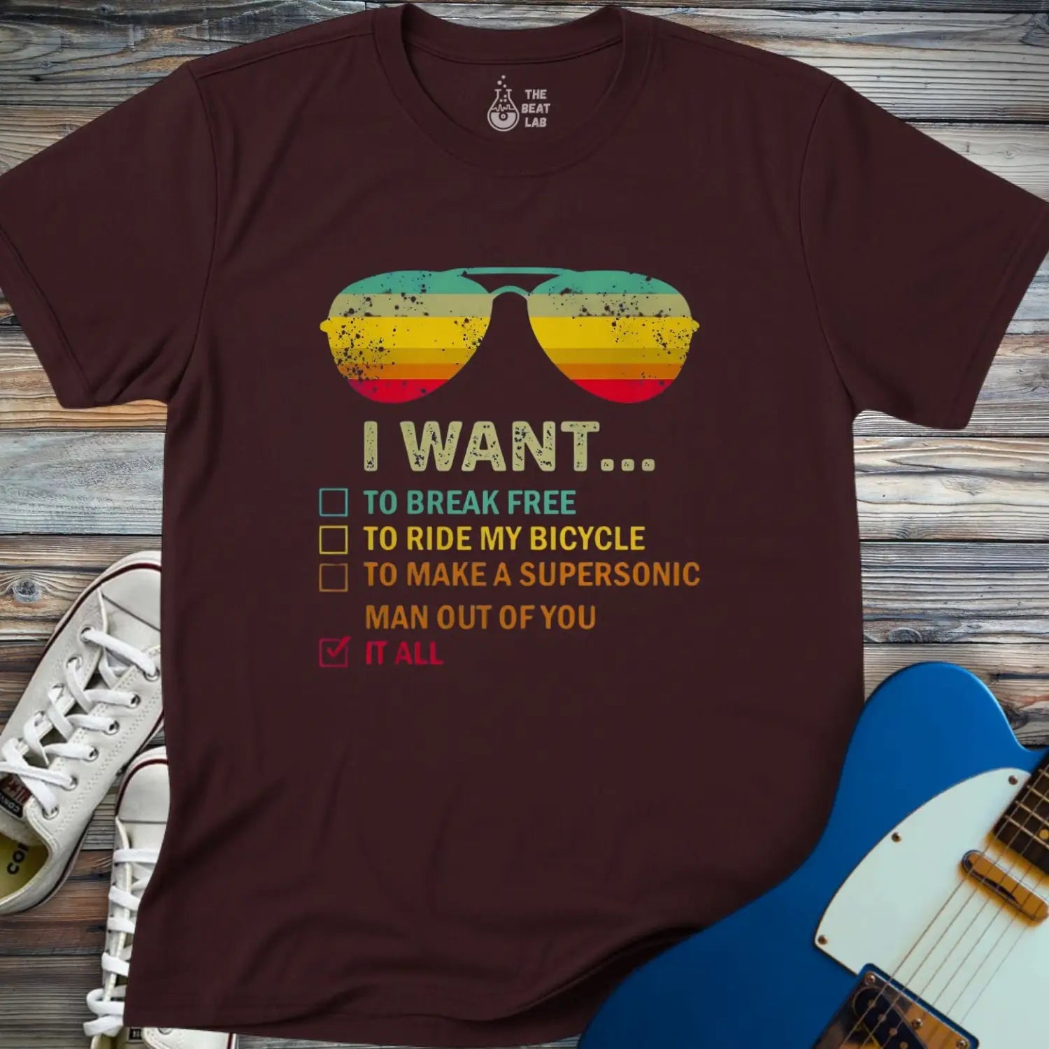 I want... T-shirt - Dark Chocolate / S - T-Shirt