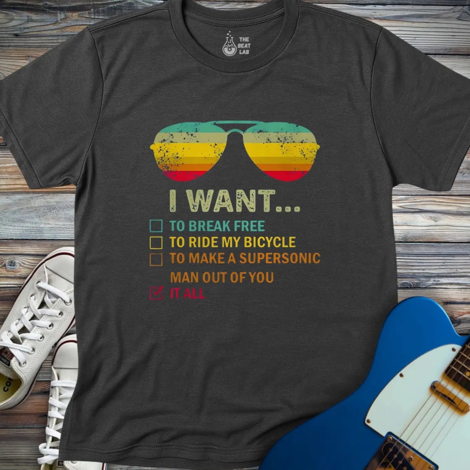 I want... T-shirt - Dark Heather Grey / S - T-Shirt