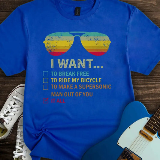 I want... T-shirt Royal
