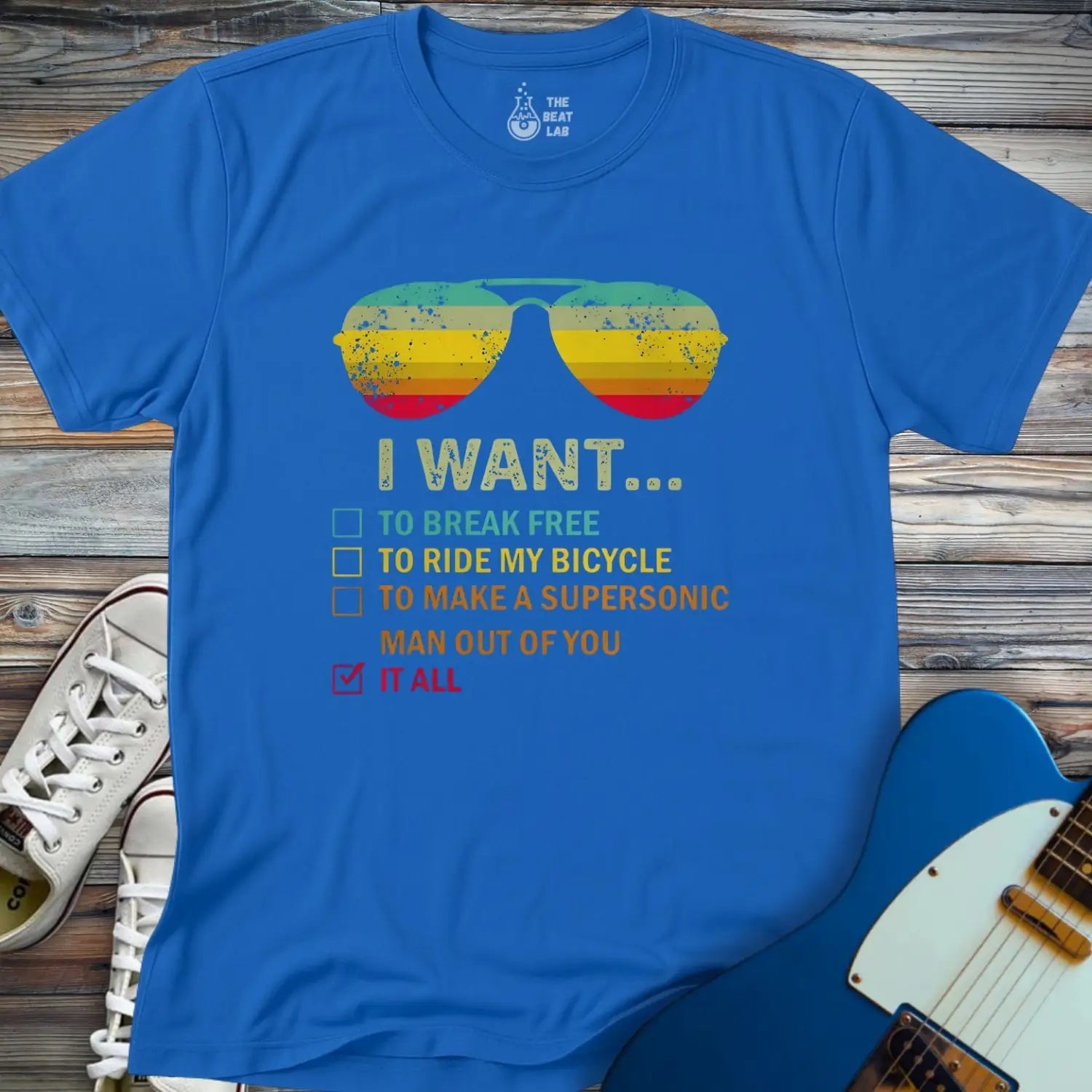 I want... T-shirt - Royal / S - T-Shirt