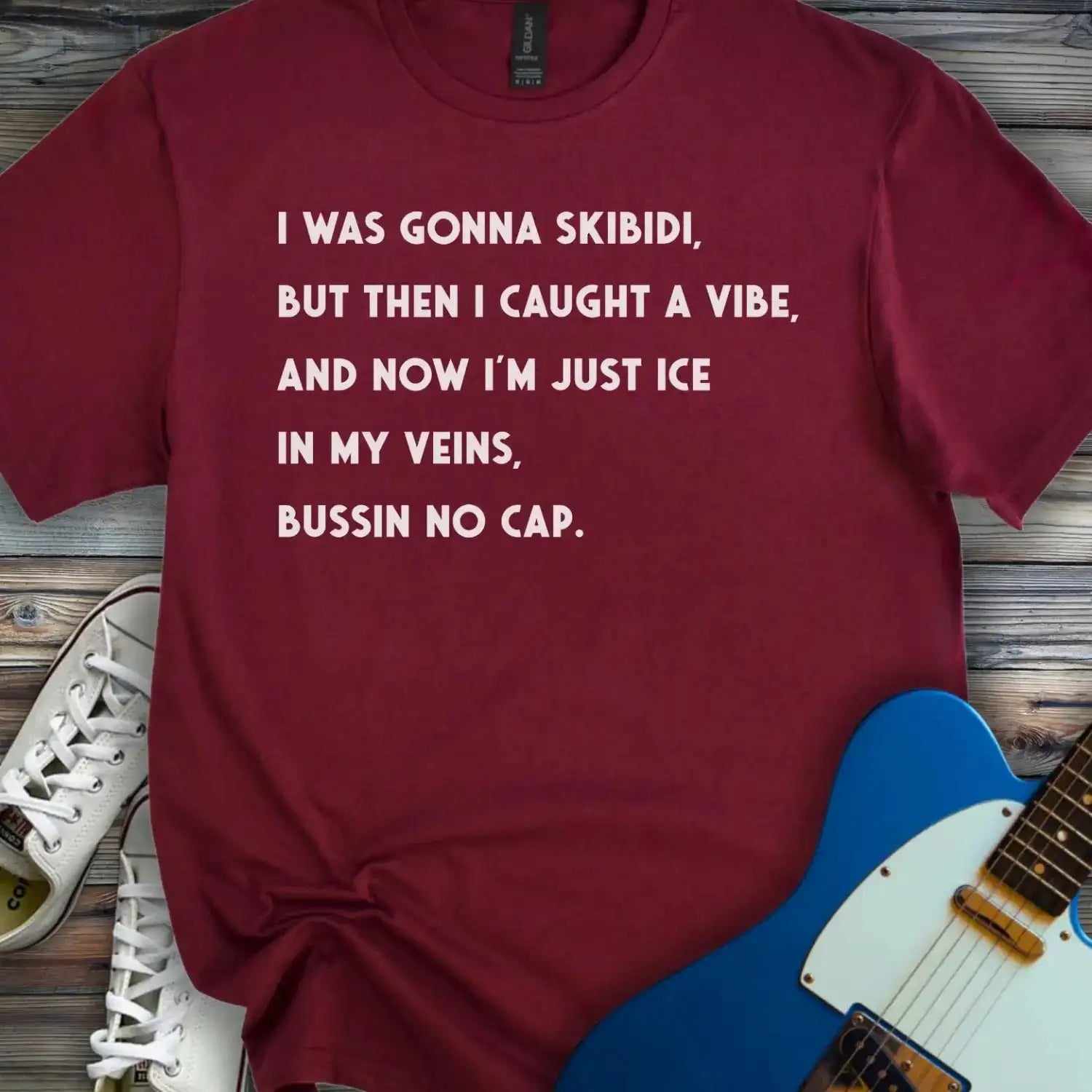 I Was Gonna Skibidi T-shirt Maroon