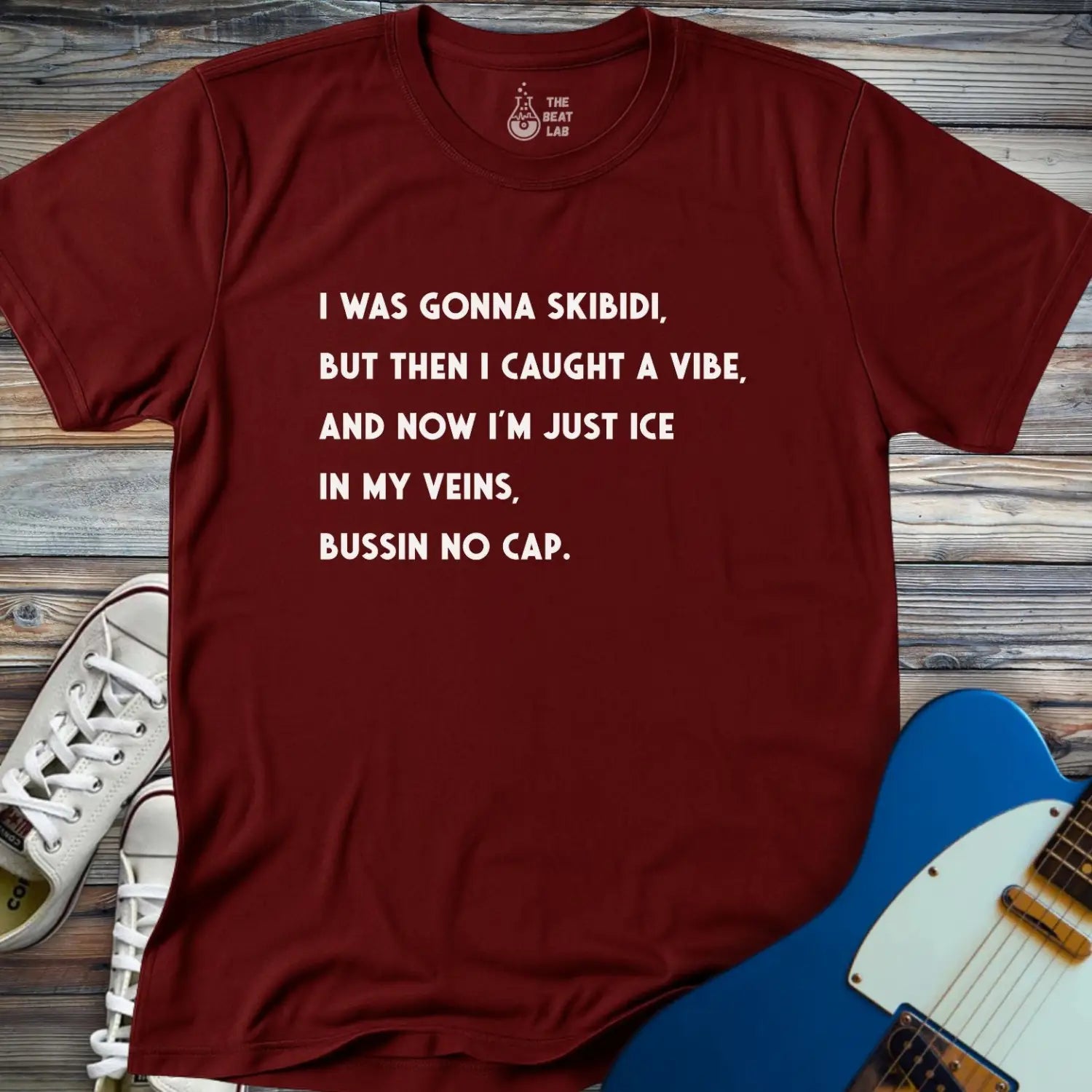 I Was Gonna Skibidi T-shirt - Maroon / S - T-Shirt