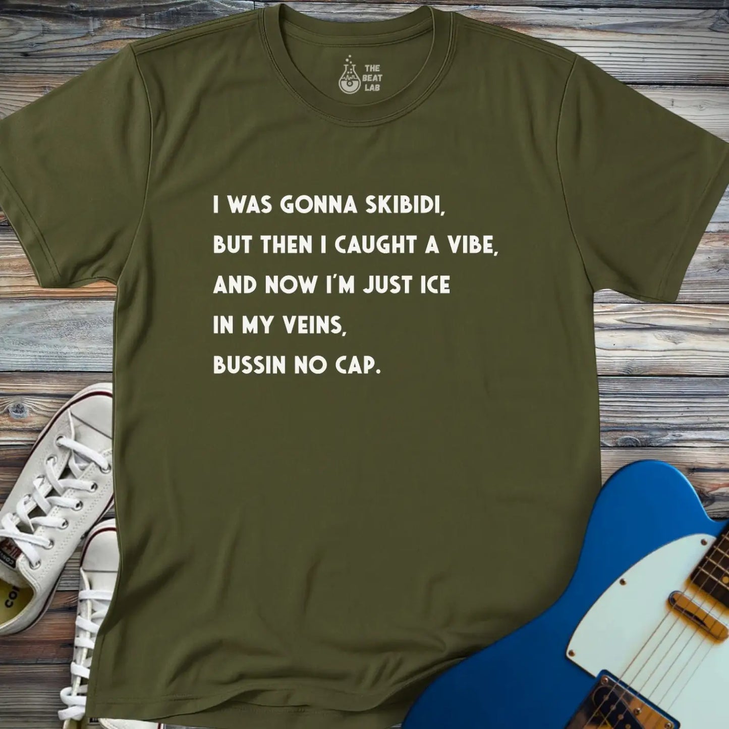 I Was Gonna Skibidi T-shirt - Military Green / S - T-Shirt