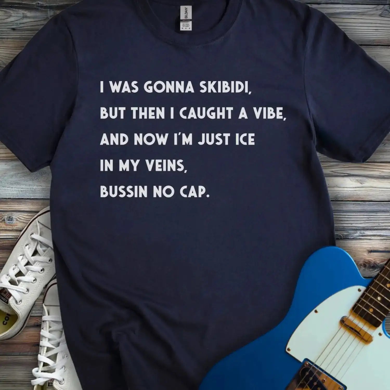 I Was Gonna Skibidi T-shirt Navy