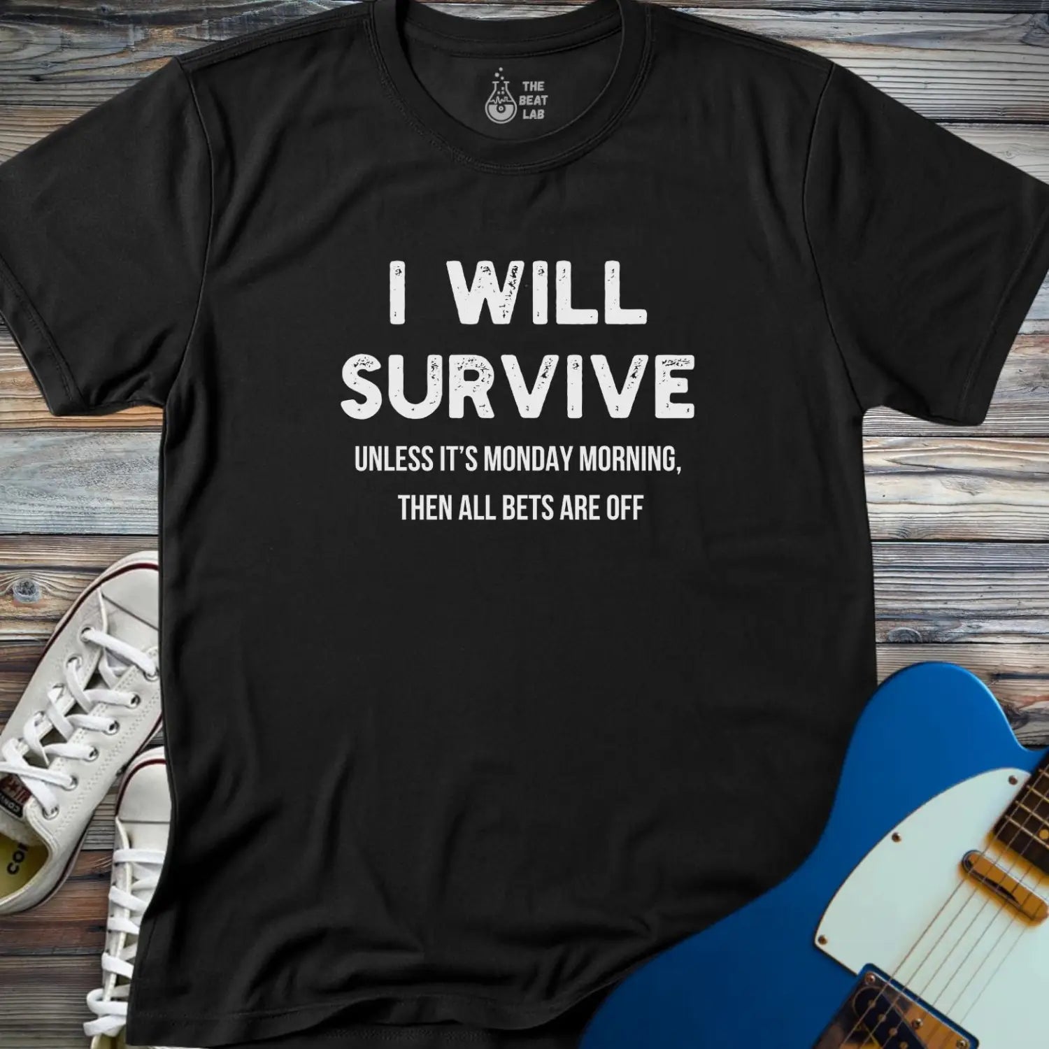 I Will Survive T-shirt - Black / S - T-Shirt
