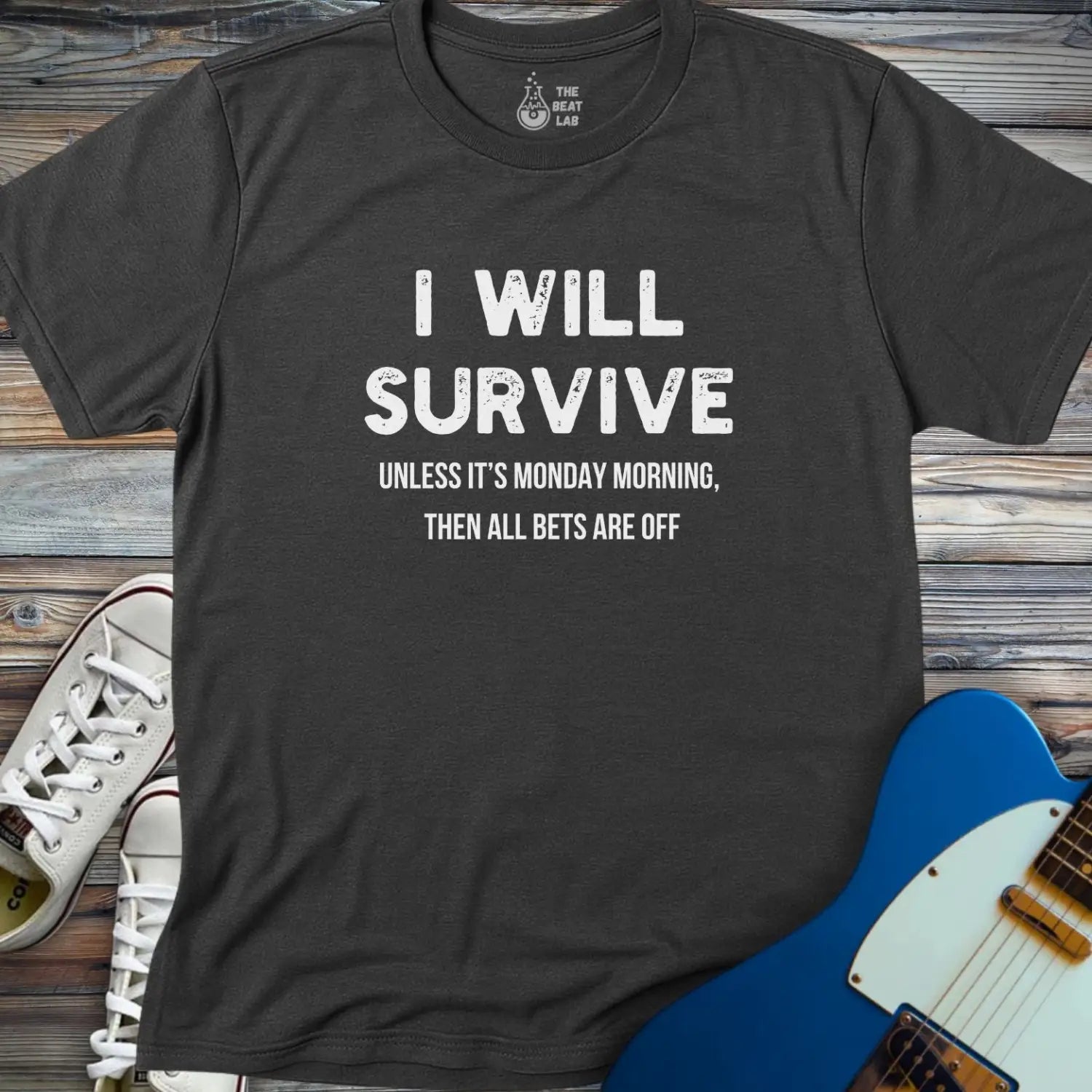 I Will Survive T-shirt - Dark Heather Grey / S - T-Shirt