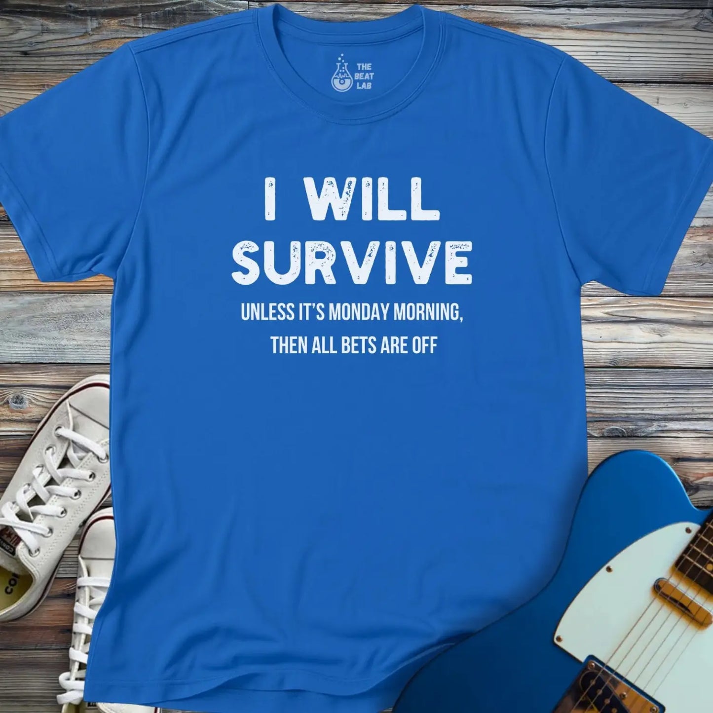 I Will Survive T-shirt - Royal / S - T-Shirt