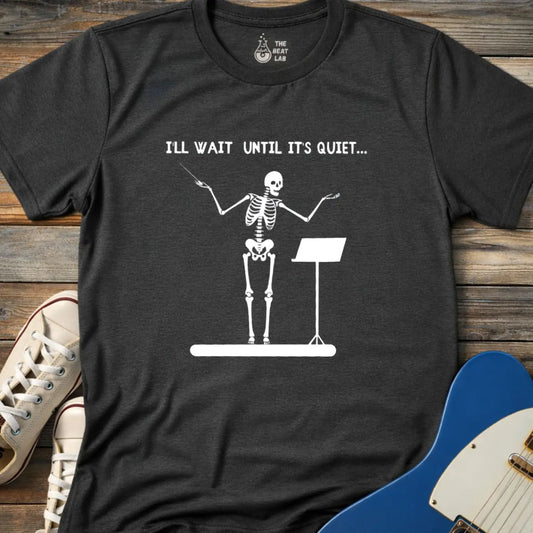 I’ll Wait Until It’s Quiet T-shirt - Dark Heather Grey / S - T-Shirt
