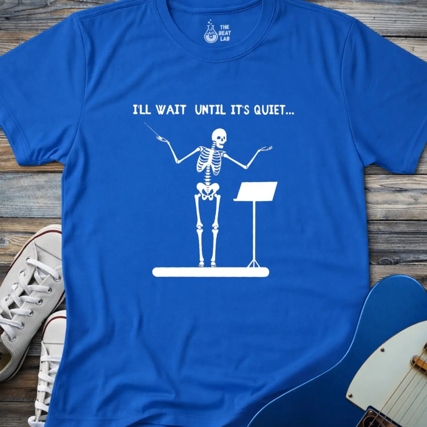 I’ll Wait Until It’s Quiet T-shirt - Royal / S - T-Shirt