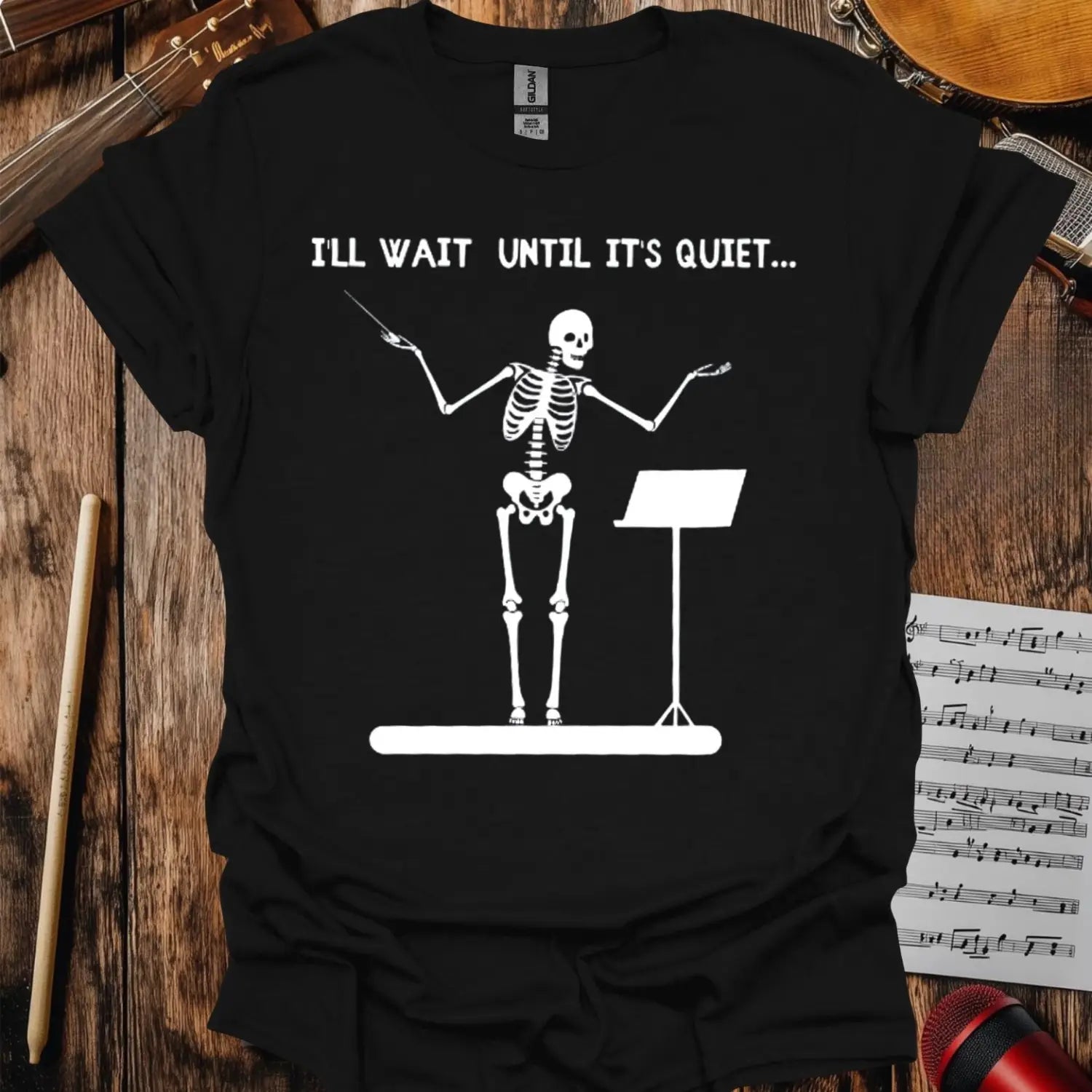 I’ll Wait Until It’s Quiet T-shirt Black